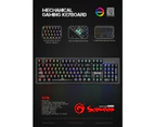 Marvo K916 LED Gaming Mechanical Keyboard RGB Backlit USB Wired 104 Keys Blue Switch