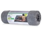 Gaiam 61x173cm Yoga Mat / Fitness Towel - Folkstone Grey 1
