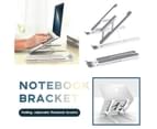 Adjustable Folding Notebook Bracket Stand Portable Laptop Tablet Holder Mount 1