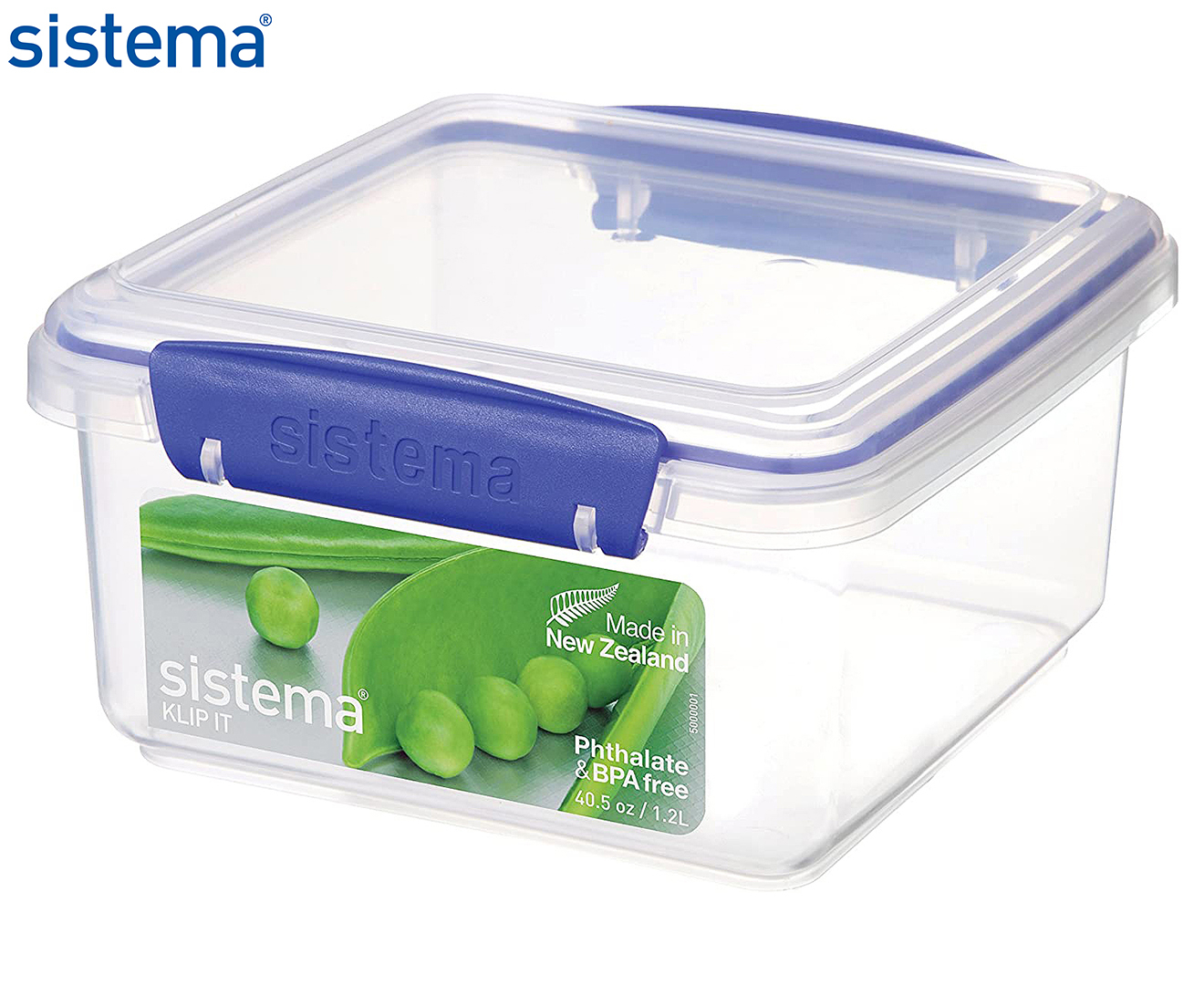 Sistema To Go Collection Salad Food Storage Container, 37 oz./1 L, Assorted  Colors 