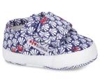Superga Toddler Girls' 4006 Fantasy Strap Sneakers - Blue/Navy Shells