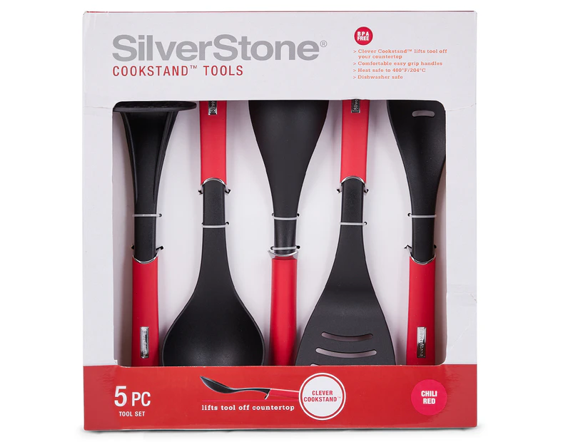SilverStone Cookstand Tool Set 5-Piece - Chili Red
