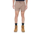 Elwood Workwear Men's Elastic Short Shorts - Stone