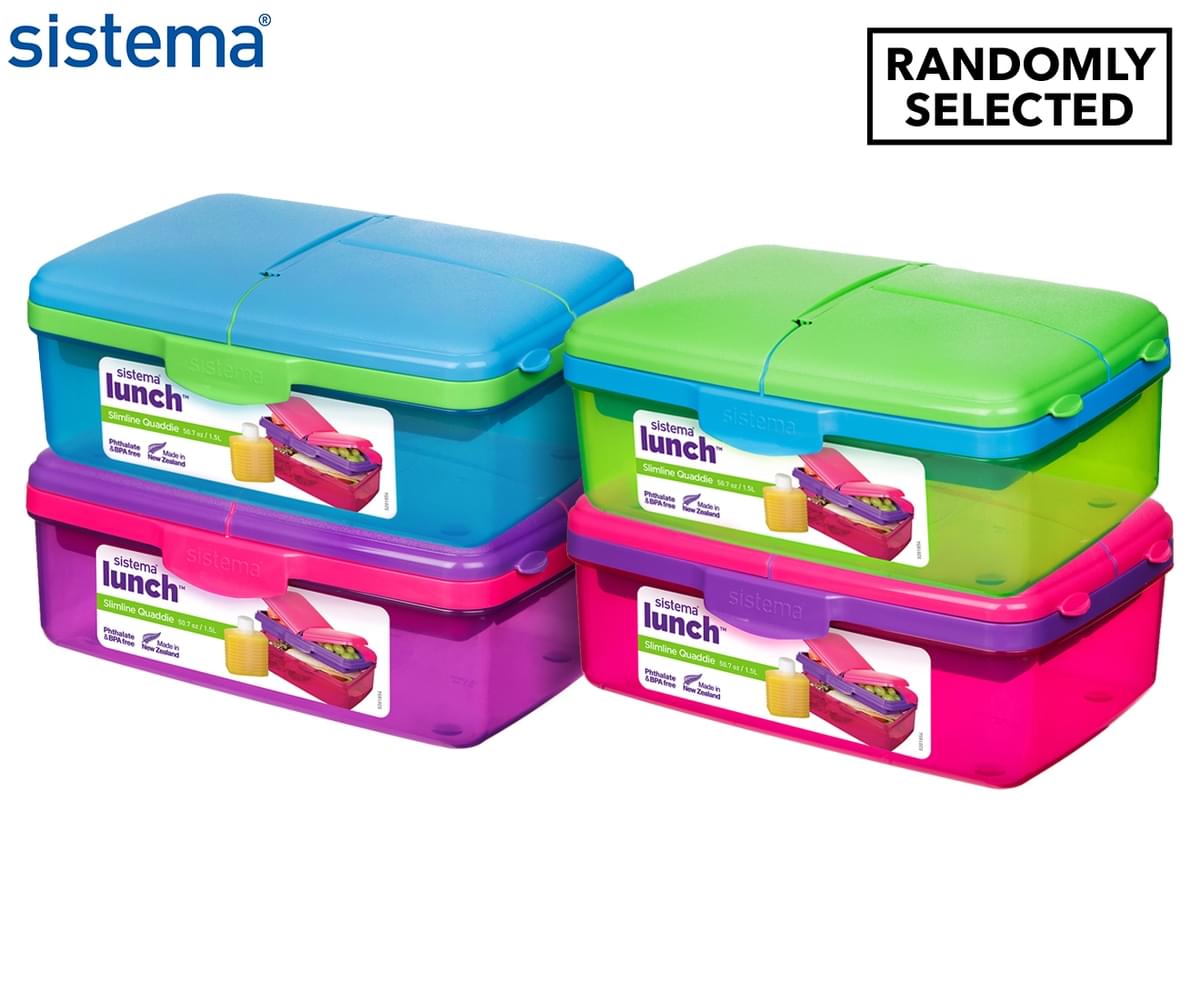 Sistema 1.5L Slimline Quaddie Lunchbox - Randomly Selected