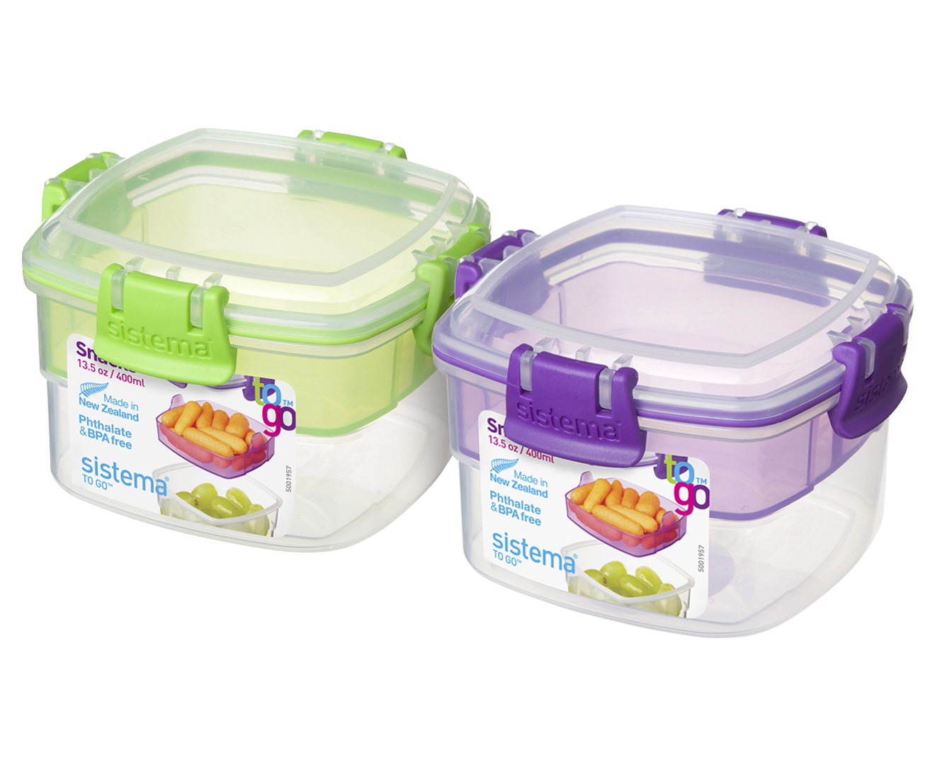 Sistema To Go 530mL Breakfast Container - Clear/Randomly Selected