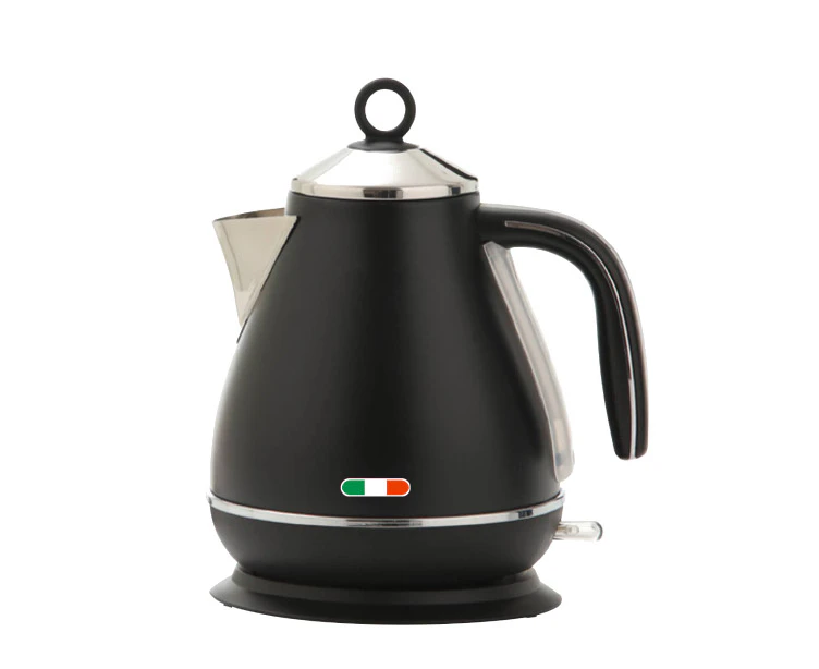 Vintage Electric Kettle Black 1.7L Stainless Steel Auto OFF 2200W