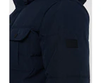 Jack and Jones Men Core Will Jacket Coat Top - Navy Blazer Zipped Fastening Zip - Blue