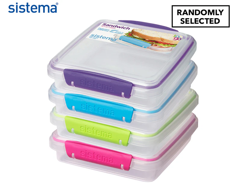 Sistema To Go 450mL Sandwich Box - Clear/Randomly Selected