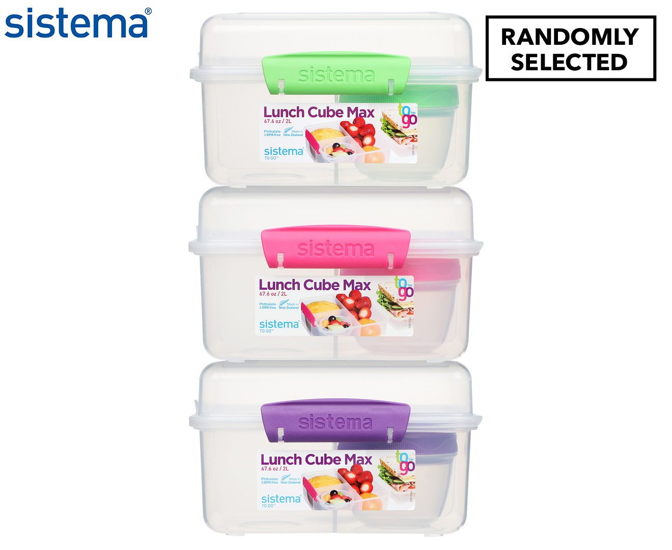 Sistema Lunch Cube Max To Go Assorted Each