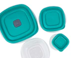 Rubbermaid 24-Piece Easy Find Lids Food Container Set - Clear/Teal