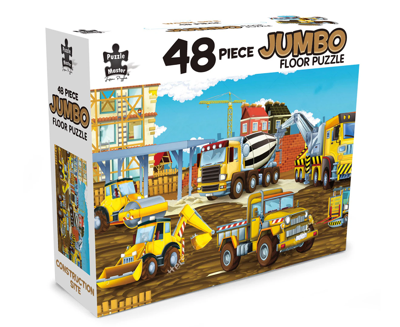 Puzzle Master Construction Site 48-Piece Jumbo Floor Puzzle