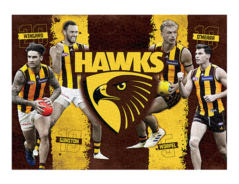 AFL Hawthorn Hawks 4 Player 1000-Piece Puzzle