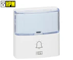 HPM Bell Press Serenity Door Chime Transmitter - White