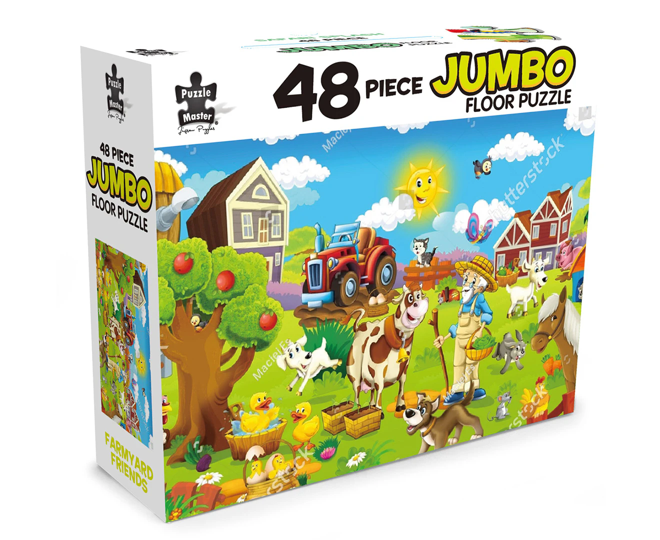 Puzzle Master Farmyard Friends 48-Piece Jumbo Floor Jigsaw Puzzle