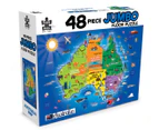 Puzzle Master Aussie Map 48-Piece Jumbo Floor Jigsaw Puzzle