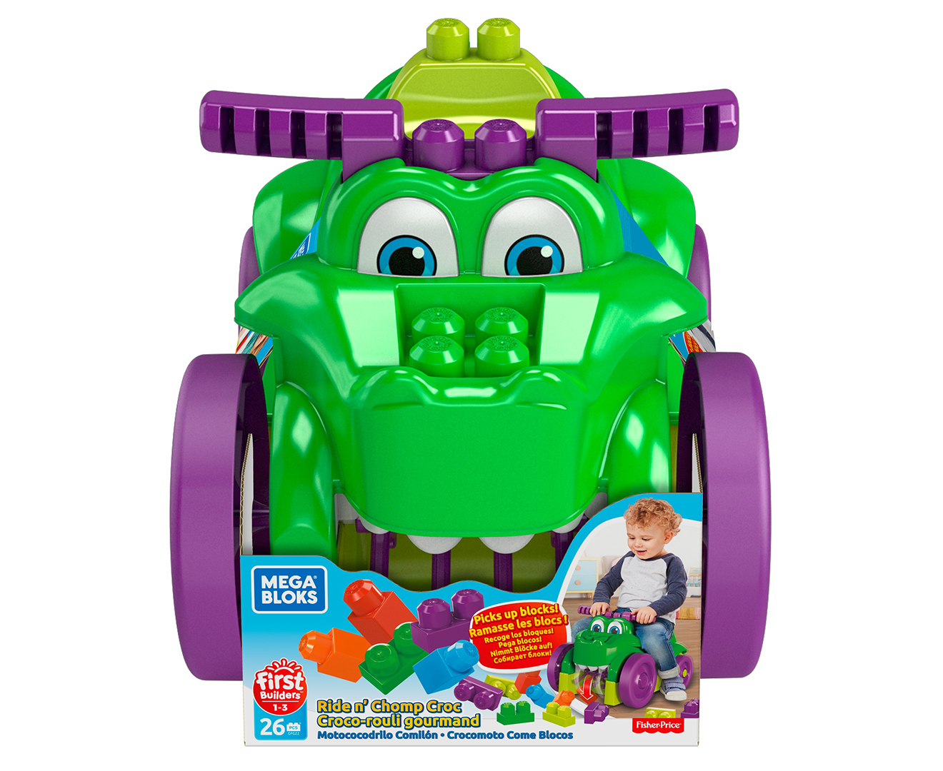 Mega Bloks Ride N' Chomp Croc Toy 