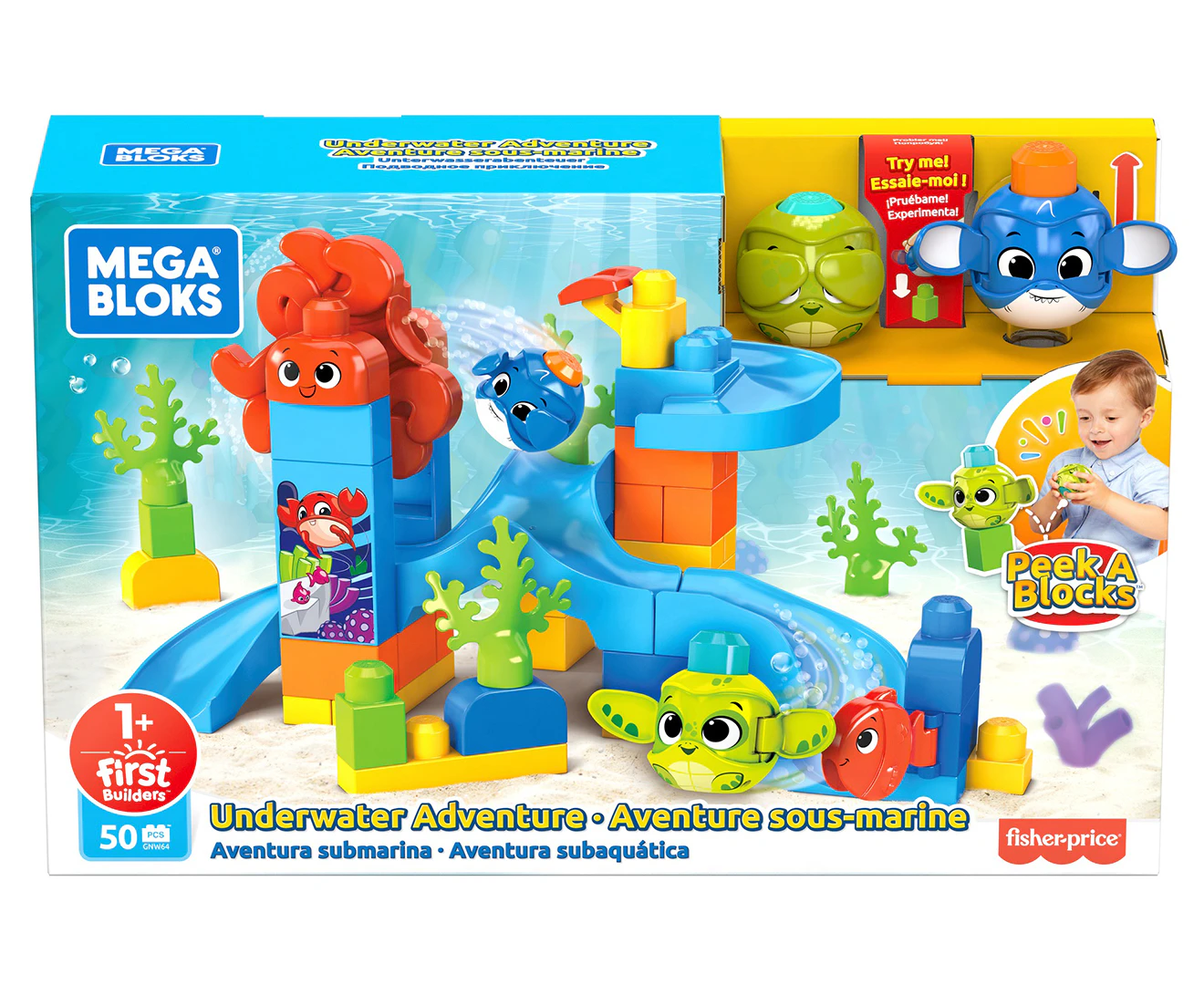 Mega Bloks Peek A Blocks Underwater Adventure Toy