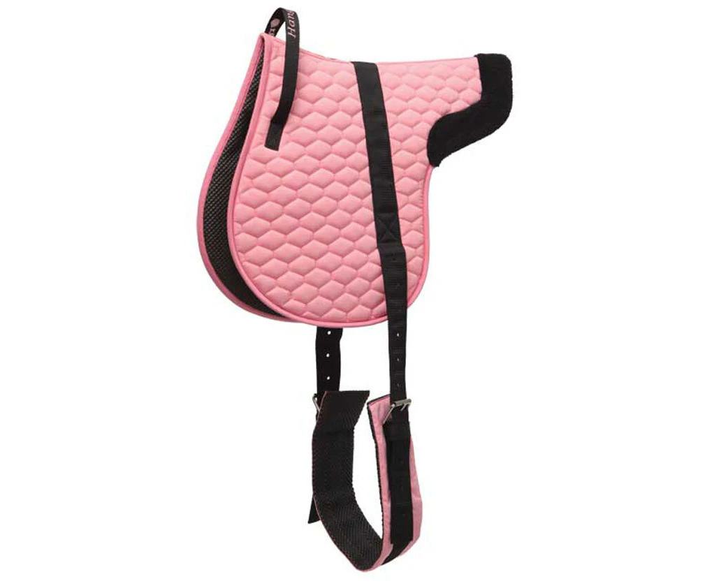 Bareback Cotton Pad Horse Saddle Pink