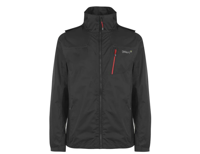 Gelert Mens Horizon Waterproof Jacket Coat Top Chin Guard Breathable Hooded Zip