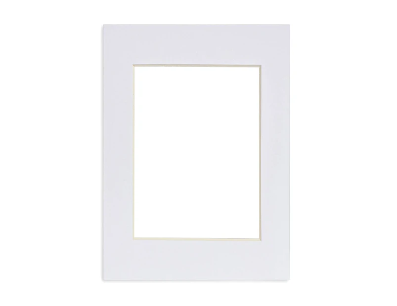 Nicola Spring Picture Photo Mount - To Fit Frame Size 5 x 7" for Image Size 3.5 x 5" - White