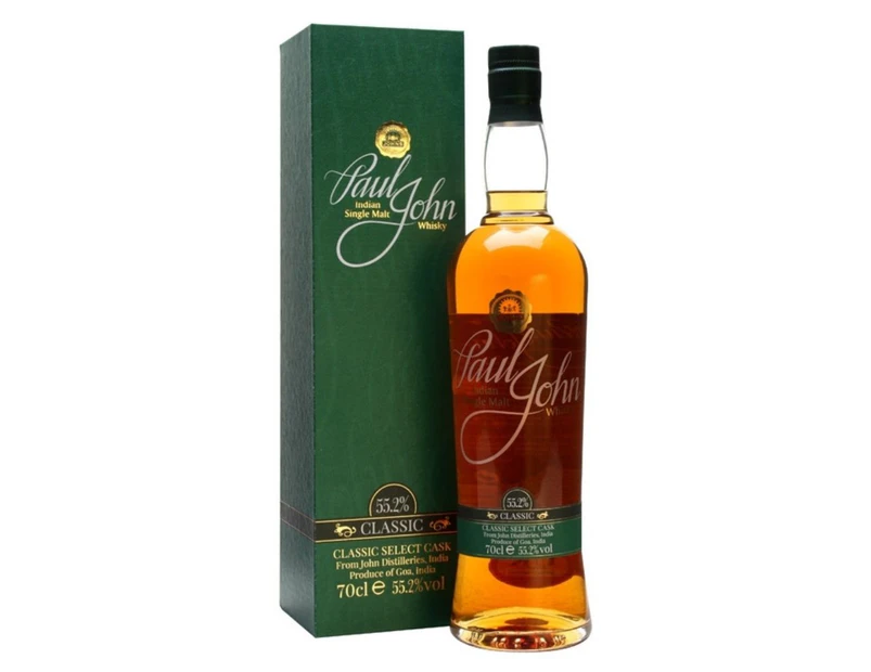 Paul John Select Cask Classic Cask Strength Single Malt Indian Whisky 700ml