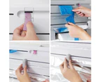6in1 Wall Mounted Kitchen Rack Towel Holder Foil Roll Organizer Film Dispenser