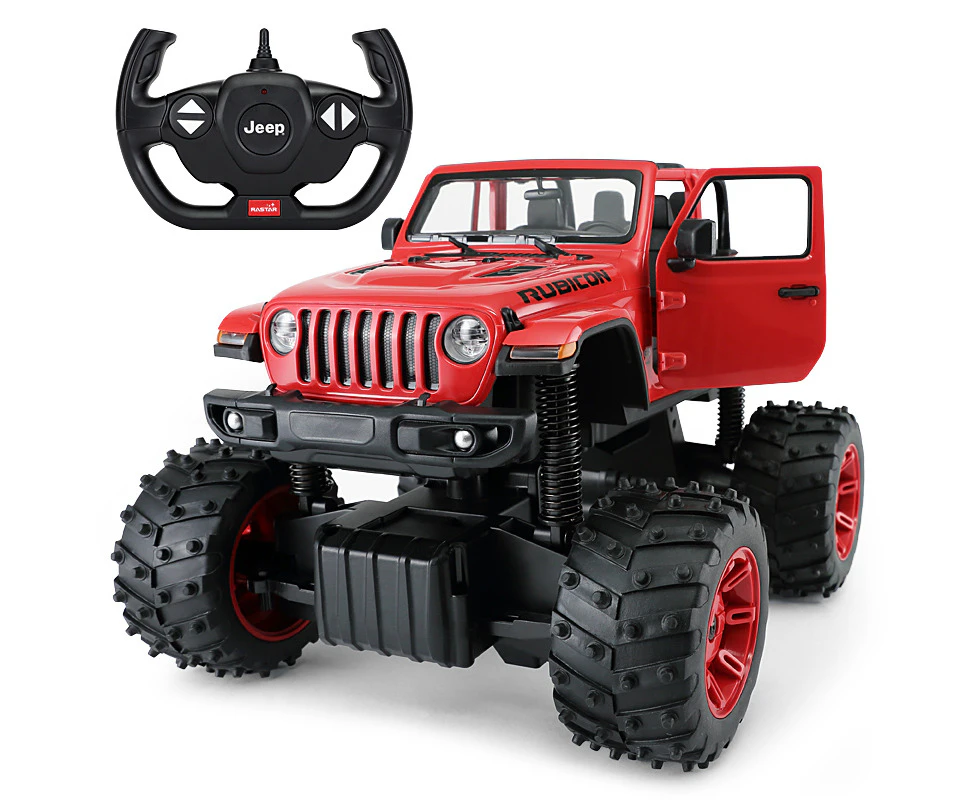 Rastar Licensed 1:14 Radio Control Car - Jeep Wrangler Rubicon with Big Foot