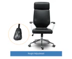 Executive PU Leather High Back Office Computer Chair with 360-degree Swivel