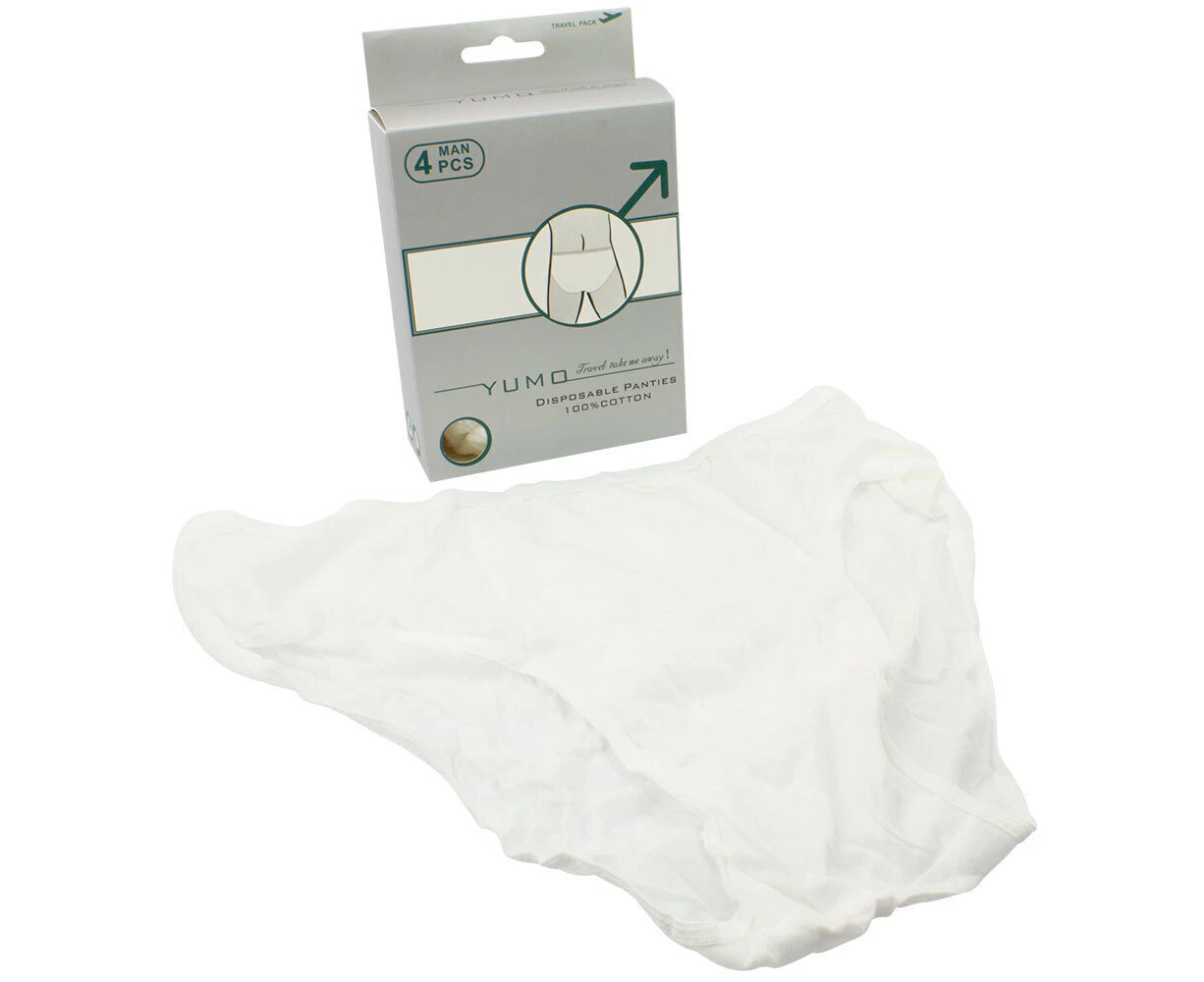 Safe Home Care 4-Piece Mens Disposable Panties Large