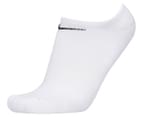 Nike Unisex Everyday Cotton Cushioned No Show Socks 3-Pack - White 3