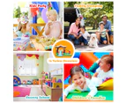 7-IN-1 Inflatable Kids Jumping Castle Bouncer Toy Indoor Outdoor Play House Trampoline w/ Slide & Blower, Gift
