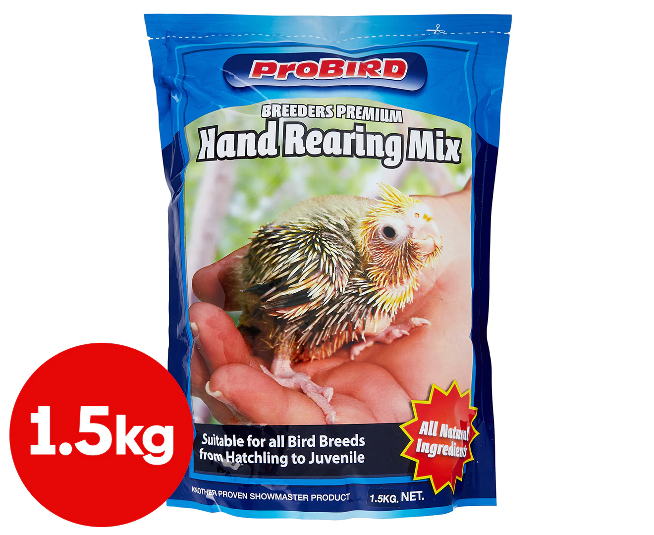 ProBird Breeders Premium All Natural Hand Rearing Soft Feed Bird Mix 1.5KG