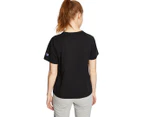 Champion Women's Script Crop Tee / T-Shirt / Tshirt - Black