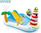 Intex 218x188cm Play Fishing Fun Center Kids Inflatable Swimming Pool w/Slide 3+