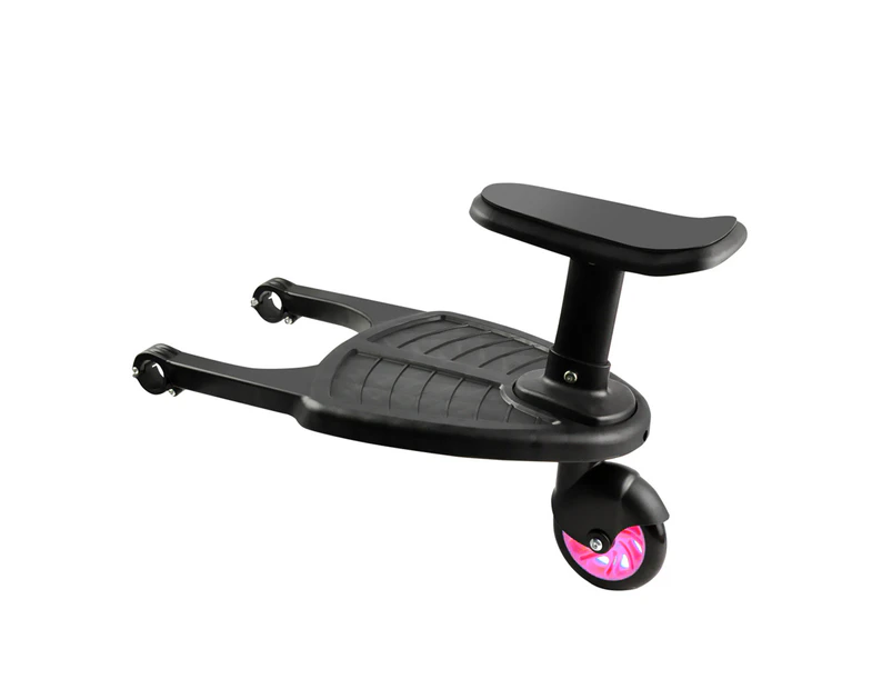 Stroller Step Board Toddler Buggy Wheel Board Skateboard for Prams Joggers Pink