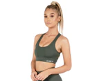 Unit Women's Control Strap Sports Bra - Military