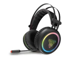 Fantech USB Computer Headset Noise-Cancelling Microphone 7.1 Surround Sound RGB Light Gaming Headphone for PC / Desktop / Notebook / Laptop (HG15)