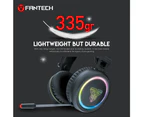 Fantech USB Computer Headset Noise-Cancelling Microphone 7.1 Surround Sound RGB Light Gaming Headphone for PC / Desktop / Notebook / Laptop (HG15)