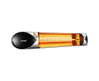 New Maxkon 2500W Carbon Fibre Infrared Heater Instant Heat Outdoor Patio Strip Heater Remote Control