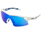 Bolle Vortex Bike Sunglasses Matte White w/Brown Blue Lens - White