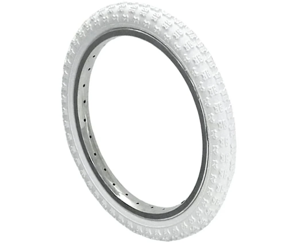 Kenda K50 16x1.75" Knobby Tread Bike Tyre White - White