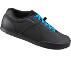 Shimano GR501 Flat Pedal Bike Shoes Black/Blue - Black/Blue