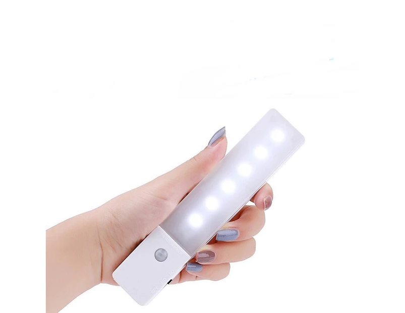 Simplecom EL608 Infrared Motion Sensor Wall LED Rechargeable Night Light Torch Cool White
