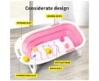 Baby Bath Tub Infant Toddlers Foldable Bathtub Folding Safety Bathing Shower 7