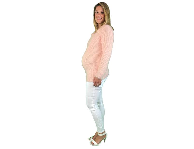 Day To Night Maternity Jumper - Pink