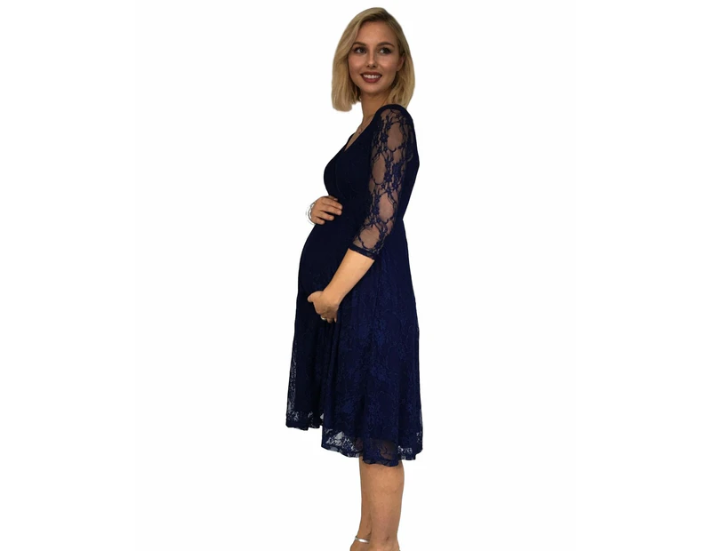 Lilly & Me' Vintage Lace Evening Maternity Dress