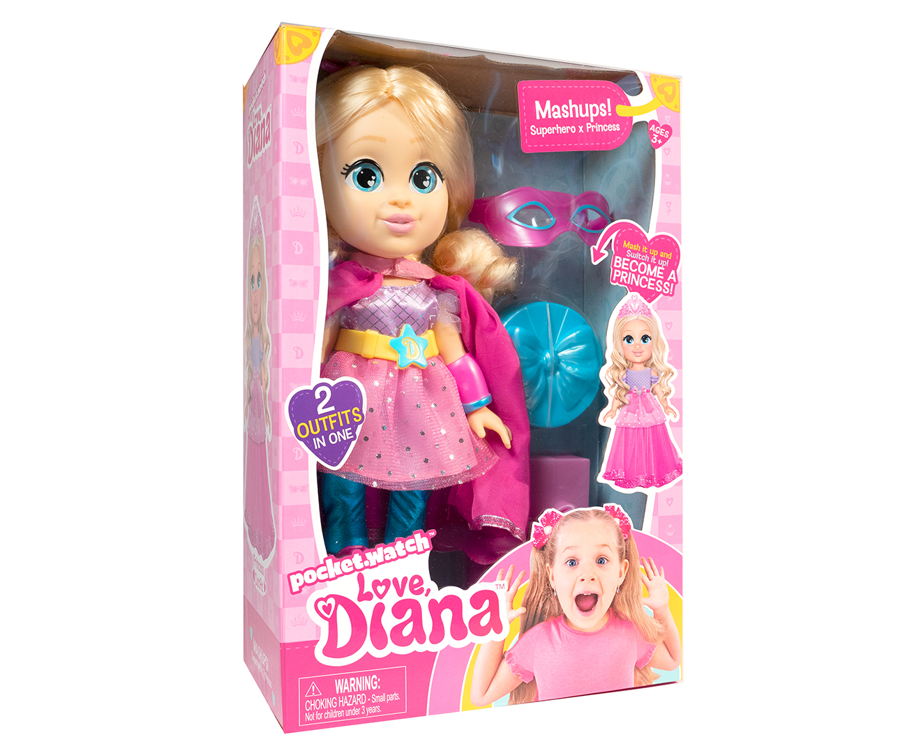 Love, Diana Mashup Doll - Princess x Superhero | Catch.co.nz