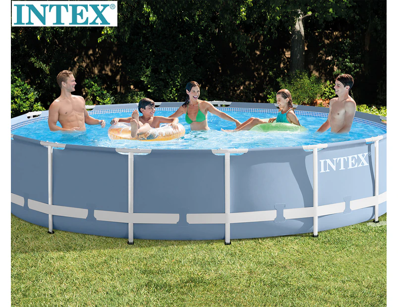 Intex 457cm Prism Frame Swimming Pool Set with Pump and Cover