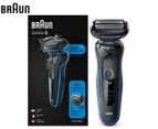 Braun Series 5 50-B1000s Electric Shaver, Wet & Dry, Rechargeable, Cordless Foil Shaver, Blue - 81694794