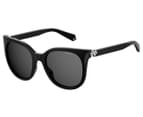Polaroid Women's PLD4062/S/X Round Polarised Sunglasses - Black/Grey 1